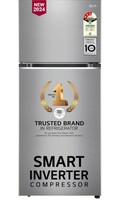 LG 380 L 3 Star Frost-Free Smart Inverter Double Door Refrigerator (2024 Model, GL-S412SPZX, Shiny Steel, Convertible with Express Freeze) 