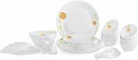 Cello Opalware Dazzle Series Livid Lilac Dinner Set, 37 Units