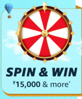 Amazon weekly Spin and win chance to win Rs.15000