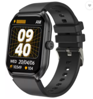 Cult Ace X1 2.04" Amoled Display,1000 NITS, Bluetooth Calling, 300mAh Battery, AOD Smartwatch  (Black Strap, Free Size)