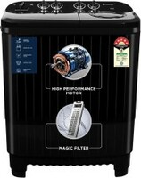 MOTOROLA 10 kg 5 star rating Midnight Series Semi Automatic Top Load Washing Machine Black  (MTSA1005NNNDB)