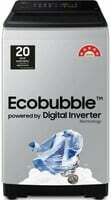 SAMSUNG 8 kg 5 star, Ecobubble, Digital Inverter, Fully Automatic Top Load Washing Machine Grey
