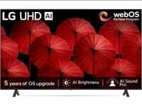 LG UR7500 139 cm (55 inch) Ultra HD (4K) LED Smart WebOS TV with ?5 Gen6 AI Processor, AI Picture Pro, 4K Upscaling, 60 Hz Refresh Rate, Game Optimizer, Magic Remote Capability (55UR7500PSC, 5 years OS upgrade)