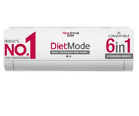 LG AI Convertible 6-in-1 Cooling 2024 Model 1.5 Ton 3 Star Split Dual Inverter HD Filter with Anti-Virus Protection,Diet Mode & ADC Sensor AC -White