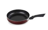 Cello Non Stick Induction Base Frying Pan/Tapper Pan, 220 mm, Cherry,Aluminium