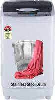 ONIDA 6 kg 5 Star 10 Wash Programs Stainless Steel Drum Fully Automatic Top Load Washing Machine Grey  (T62CGN1)