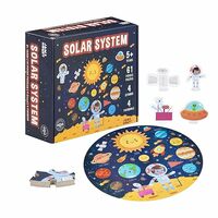 Amazon Brand - Jam & Honey Outer Space Solar Sytem Jigsaw Puzzle | Zero Gaps | Learning Aid | Educational Toy | for Boys & Girls | Suited for Ages 5 years and above | 61 Pieces