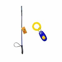 Foodie Puppies Dog Training Kit - Combo of Training Stick and Clicker for Dog | Professional Dog Training Equipment for Small, Medium & Large Dogs (I clicker + Stick)