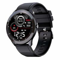 Maxima Max Pro X4 Smartwatch with SpO2 (Black Silicone)