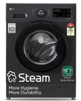 LG 9 kg 5 Star with Steam, Inverter Direct Drive, 6 Motion Direct Drive, Fully Automatic Front Load Washing Machine with In-built Heater Black
