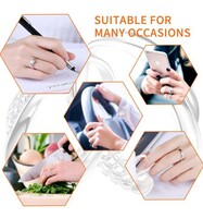 ANZAILALA Ring Size Adjuster for Loose Rings - 4 Sizes Clear Ring Sizer Resizer Fit Spiral Silicone Tightener Set(4 Pcs)