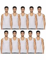 Rupa Jon Men's Plain Vest (Pack of 10)
