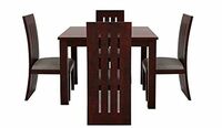 Mamta Decoration Sheesham Wood Furniture Dining Table with Four Chair (Mahogany)