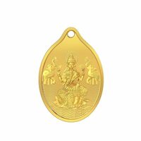Malabar Gold & Diamonds 24k (999) 1.5gram Laxmi Gold Coin Cum Pendant