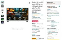 Redmi 80 cm (32 inches) F Series HD Ready Smart LED Fire TV L32MA-FVIN (Black)