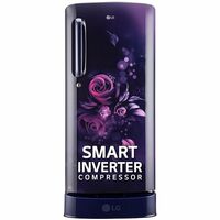 LG 185 L 5 Star Inverter Direct-Cool Single Door Refrigerator Base stand with drawer