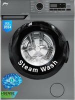 Godrej 6 Kg 5 Star Eco-Wash With Steam Wash Fully-Automatic Front Load Washing Machine (2024 Model, WFEON ARG 6010 5 FEBT SLSR, Silver Stream) 