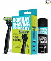 Bombay Shaving Company Sensi Smart 3 Razor + Charcoal Shaving Foam Combo | 