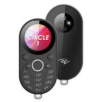 itel Circle 1 | Unique Design with Round Screen Mobile Phone | 500mAh Battery | 1.32" Display BT Call | Black