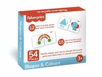 Fisher Price® Shapes & Colours - 54 Pieces Jigsaw Puzzles for Kids Age 3+ Years & Above, Colours & Shapes Learning & Development Puzzles - Fun & Learn with Colourful Puzzles