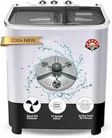 Power Guard 6.5 kg 5 Star Semi-Automatic Top Loading Washing Machine Appliance (2024 Model,PG65WM-Bk-OP, Black, Powerful Motor,Effective Wash Pulsator,1350 RPM & Castors)