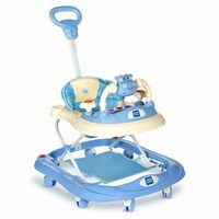 Mee Mee 360° Baby Activity Walker | 3 Level Adjustable Height, Foot Mat, Musical Detachable Toy Bar