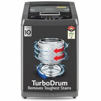 LG 7.5 Kg 5 Star Smart Inverter Fully-Automatic Top Load Washing Machine (T75SKMB1Z, Middle Black)