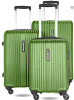 KILLER Hard Body Set of 3 Luggage 4 Wheels - STRING- Olive Green - Green