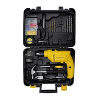 STANLEY SDH550KP 550W 10mm Corded Single Speed Hammer Drill Machine and Hand Tool Kit