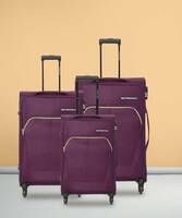 METRONAUT  Soft Body Set of 3 Luggage 4 Wheels - Supreme Combo Set (30inch+26inch+22inch) - Purple