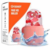 E-COSMOS Ice Face Roller Massager,Ice Cube Roller For Face, Eyes And Neck Naturally Conditioning And Skin Care,De-Puff Eye Bags,Reduce Migraine Pain,Reusable Massage Silicone Ice Mold (Multicolor)