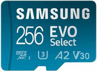 SAMSUNG EVO Select Micro SD-Memory-Card + Adapter, 256GB microSDXC