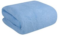  Fezora® Microfiber 500 GSM Bath Towels | (70x140) Extra Soft Plush & Quick Dry High Absorbency with Large Size Towels for Bathing (Pack of 1, Blue) 