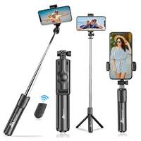 WeCool S1 Selfie Stick with Tripod Stand,Bluetooth Extendable Tripod for Mobile Phone,3-in-1Multifunctional Selfie Stick for iPhone/Mi/OnePlus/Samsung/Oppo/Vivo and All Phones