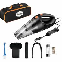 WOSCHER 1612 Waterproof Car Air Pump Vacuum Cleaner for Deep Cleaning, Hand Held Car Vacuum