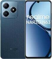 realme NARZO N63 (Leather Blue, 4GB RAM+64GB Storage) 45W Fast Charge | 5000mAh Durable Battery | 7.74mm Ultra Slim | 50MP AI Camera | AI Boost