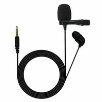 JBL Commercial CSLM20 Auxiliary Omnidirectional Lavalier Microphone, Earphone For calls