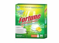 FORTUNE Dishwasher Tablets, 5 in 1 Action, Fresh Scent, 180 Count