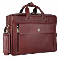HAMMONDS FLYCATCHER Genuine Leather Office Bag for Men, 15.6 Inch