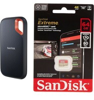 SanDisk 2Tb Extreme Portable Ssd 1050Mb/S R, 1000Mb/S W,Upto 2 Meter Drop Protection & Typec Smartphone Compatible
