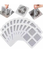Disposable Shower Drain Cover Hair Catcher Shower Drain Mesh Stickers, Bathroom, Laundry, Bathtub, Kitchen Shower Drain Floor Sink Strainer Filter MeshS-B ((20Pcs)) 