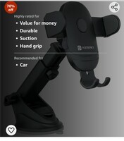 Portronics Clamp M2 Adjustable Car Mobile Phone Holder