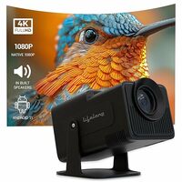 Lifelong LightBeam Pro Smart Projector for Home, Native 1080p with 4K Support, 4500 Lumens, Android 11 with Built-in apps (Netflix, Prime, Yotutube) Rotatable Design, Speaker, WiFi, 150" Max Display
