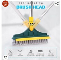 figment Bathroom Cleaning Brush with Wiper Tiles Cleaning Brush Floor Scrub Bathroom