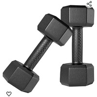 SPIRO PVC Dumbbells for Home Gym Equipment 