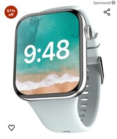 CrossBeats Hustl Smartwatch, Large 2.01” TruHue™ HD Display, Dual Speaker with BT Calling, 125+ Sports Mode, AI Health Tracking, SnapCharge

