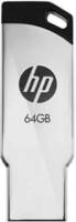 HP v236w 64 GB Pen Drive  (Silver, Black)