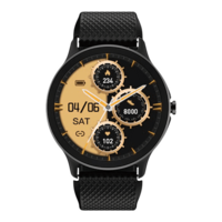 Noise NoiseFit Curve Smartwatch with Bluetooth Calling (35.05mm TFT Display, IP68 Water Resistant, Jet Black Strap)