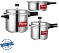 Prestige Popular 2 L, 3 L, 5 L Outer Lid Pressure Cooker (Aluminium)