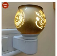 ORZINPRO Electric Kapoor Dani | Ganesh JI OM Electic Camphor Burner | Multipurpose Incense Aroma Dhoop Dani | Camphor Burner Diffuser |